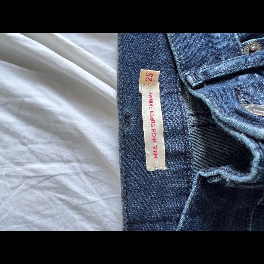 Levi’s Mile High super skinny jeans - size 25 - Picture 5 of 5